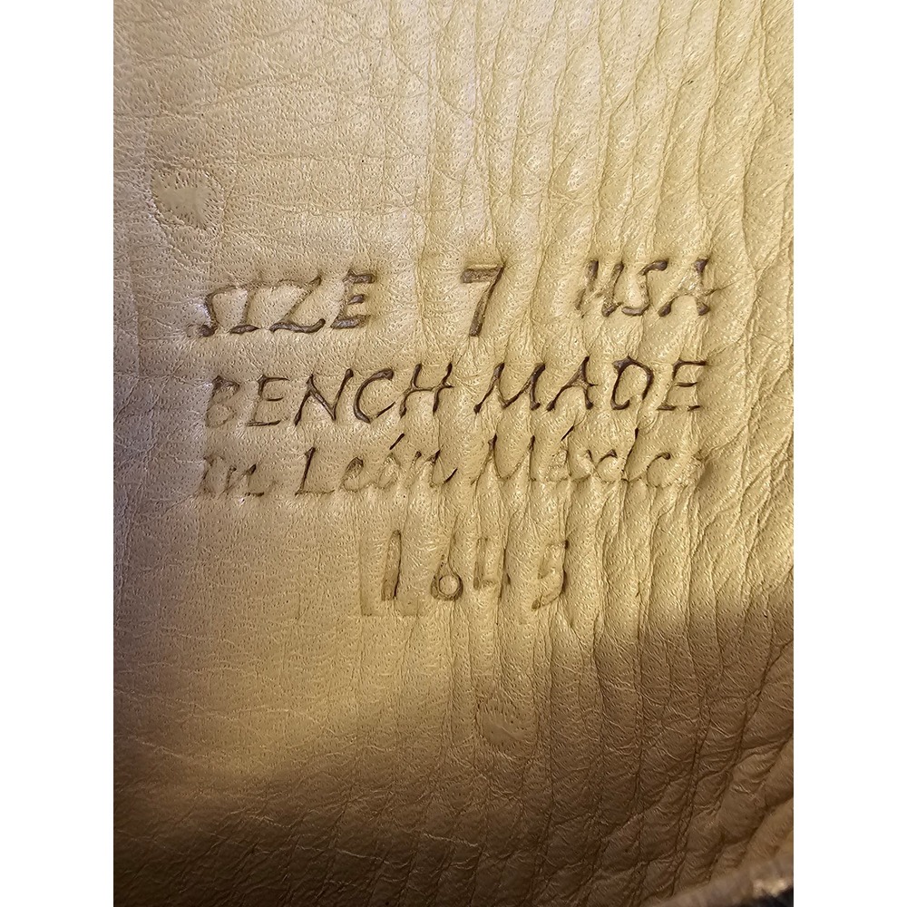 BED STU Cambridge Soft Leather Tall BOOTS Distressed Charcoal Steampunk … - Picture 9 of 11